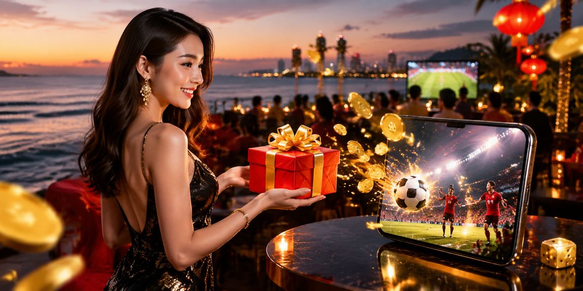 Người dùng Đà Nẵng kiểm tra kèo và chuẩn bị đặt cược trực tuyến trên bãi biển